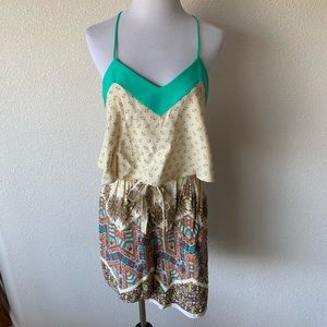 elevenses jump suit Romper Shorts spaghetti strap